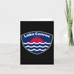 Lake Conroe Texas Fishing Card