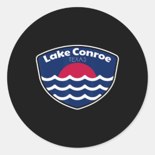 Lake Conroe Texas Fishing Classic Round Sticker