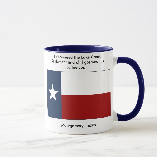 Lake Creek Settlement - Montgomery , Texas Mug (Right)