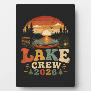 Lake Crew 2026 Family Lake Vacation Matching Plaque