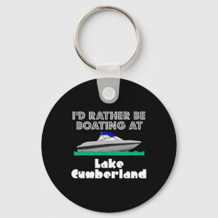 Lake Cumberland Boating Summer Sun Fun Ski Tee Shi Key Ring