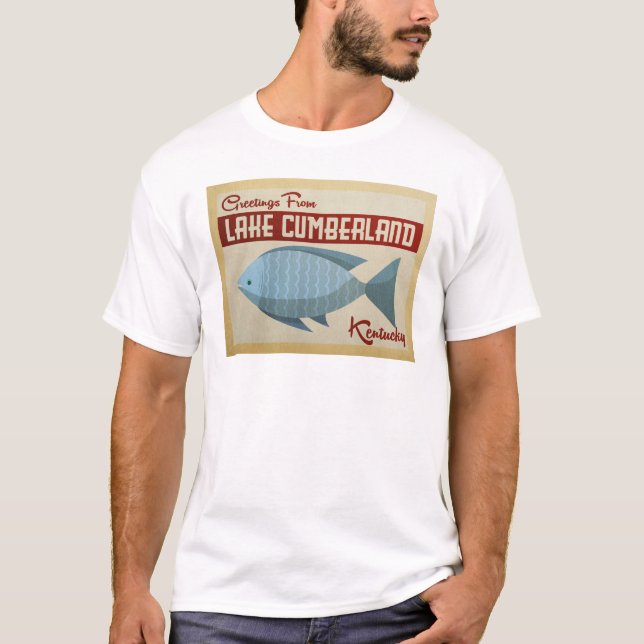 Lake Cumberland Fish Vintage Travel T-Shirt (Front)
