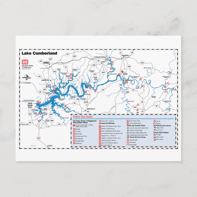 Lake Cumberland Postcard (Front)