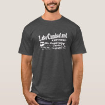 Lake Cumberland TShirt - White on Dark Grey