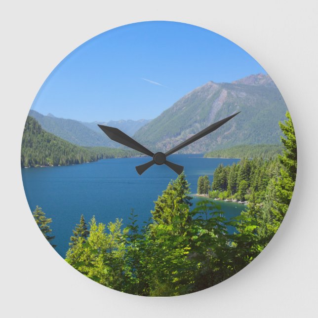 Lake Cushman in Summer Clock (Front)