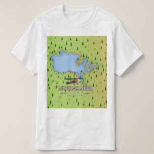 Lake Der-Chantecoq, france Lake Map T-Shirt