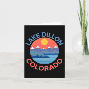 Lake Dillon Colorado Fishing Hiking Boating Card