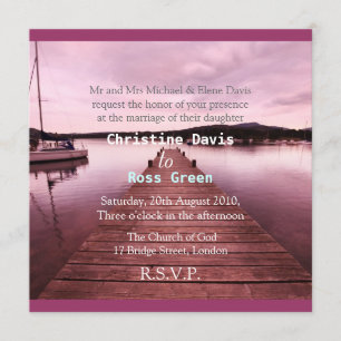 Lake Disctrict, personalised wedding invitation