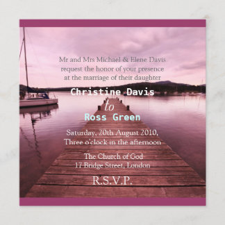 Lake Disctrict, personalised wedding invitation