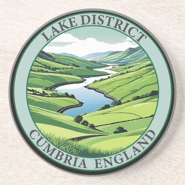 Lake District Cumbria England Coaster (Front)