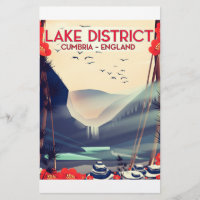 Lake District Cumbria Vacation poster