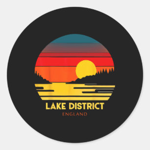 Lake District England Vacation Souvenir Classic Round Sticker