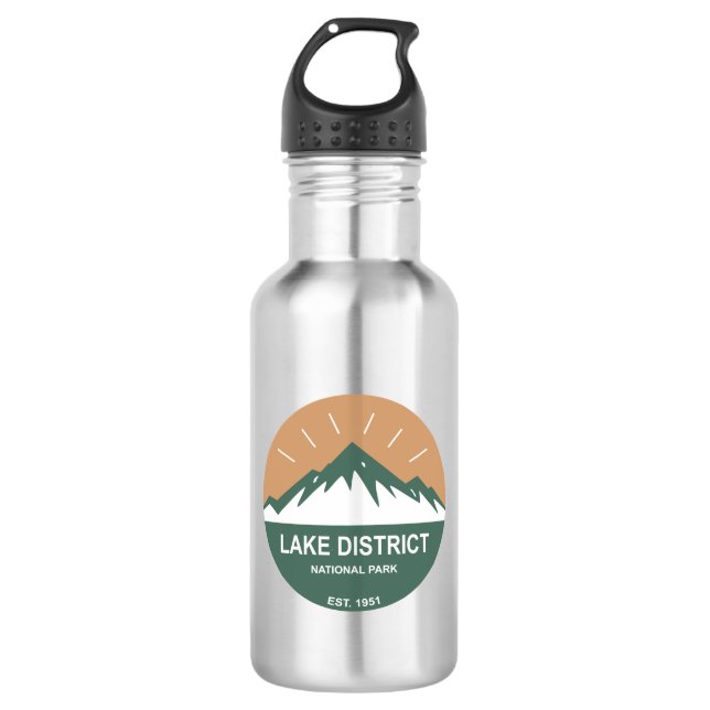 Lake District National Park 532 Ml Water Bottle (Front)