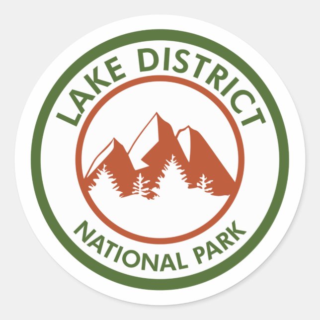 Lake District National Park Classic Round Sticker (Front)