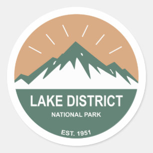 Lake District National Park Classic Round Sticker
