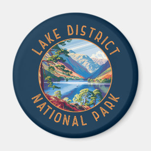 Lake District National Park England Distressed Magnet