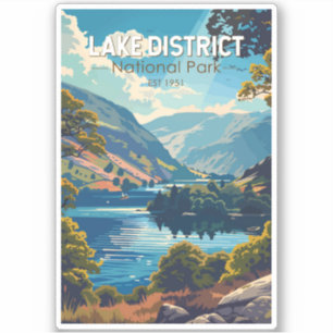 Lake District National Park England Travel Art