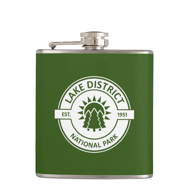 Lake District National Park Hip Flask (Front)