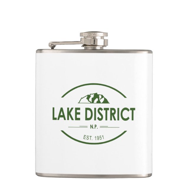 Lake District National Park Hip Flask (Front)