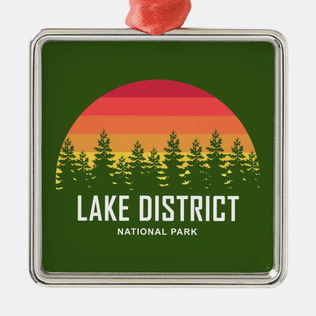 Lake District National Park Metal Ornament (Front)