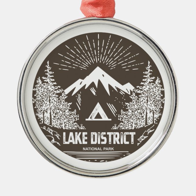 Lake District National Park Metal Ornament (Front)