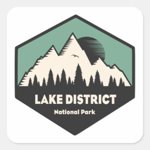 Lake District National Park Square Sticker