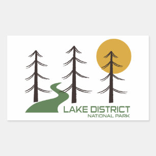 Lake District National Park Trail Rectangular Sticker