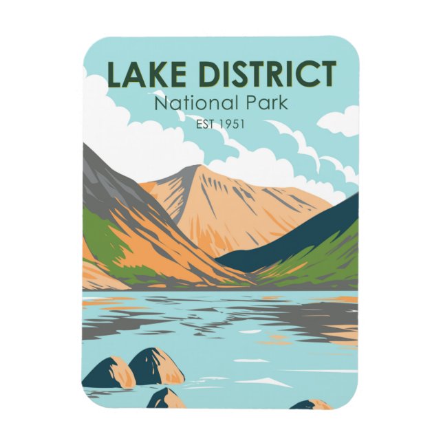 Lake District National Park Wasdale Head England Magnet (Vertical)