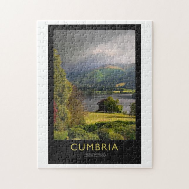 Lake District Railway Poster Jigsaw Puzzle (Vertical)