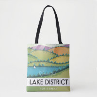 Lake District travel poster. Giant Coffee Mug
