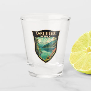 Lake Eibsee Germany Travel Art Vintage Shot Glass