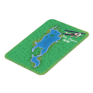 Lake Engure Finland map Magnet
