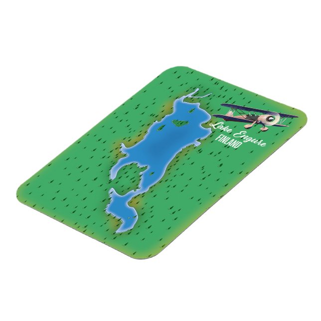 Lake Engure Finland map Magnet (Left Side)