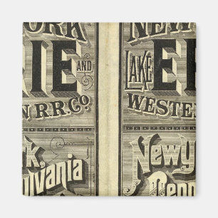 Lake Erie and Western Railroad Magnet