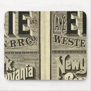 Lake Erie and Western Railroad Mouse Pad