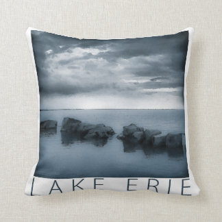 Lake Erie - Clouds and Rocks Cushion