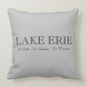 Lake Erie, Great Lake humour, no sharks, no salt, Cushion