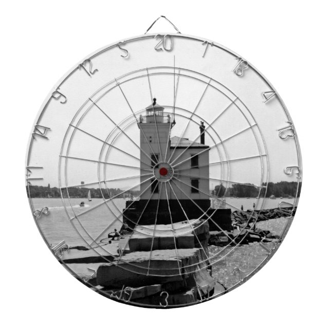 Lake Erie Lighthouse Dartboard (Front)
