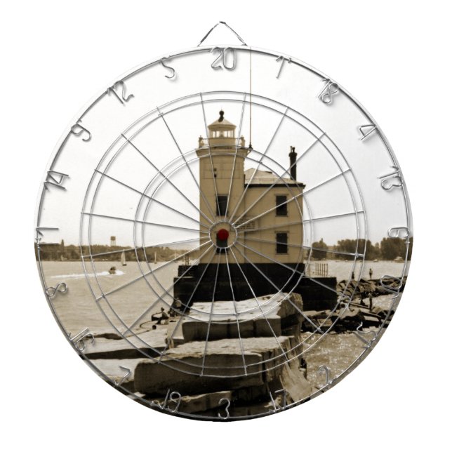 Lake Erie Lighthouse Dartboard (Front)