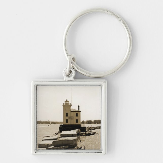 Lake Erie Lighthouse Key Ring (Front)