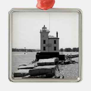 Lake Erie Lighthouse Metal Ornament