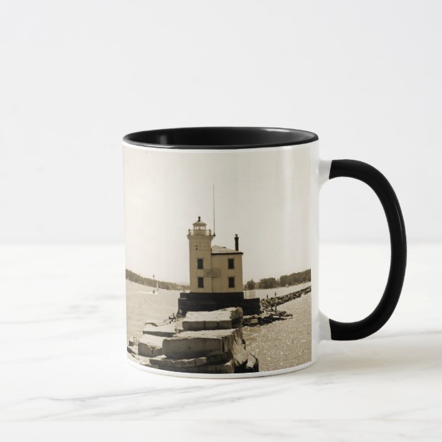 Lake Erie Lighthouse Mug (Right)