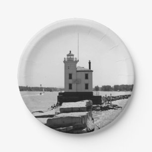 Lake Erie Lighthouse Paper Plate
