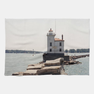 Lake Erie Lighthouse Tea Towel