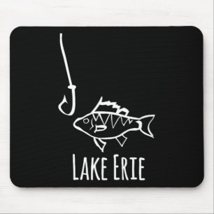 Lake Erie Pennysylvania Fishing Fish Hook Perch Tr Mouse Pad
