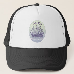 Lake Erie Sailing Ship Trucker Hat
