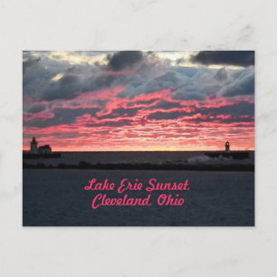 Lake Erie Sunset (Cleveland) Postcard
