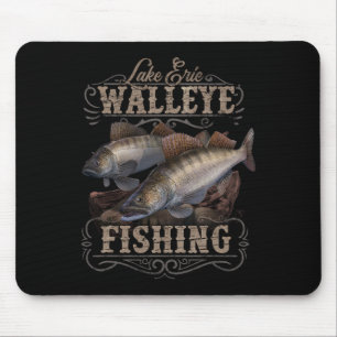 Lake Erie Walleye Fishing Fisherman  Mouse Pad