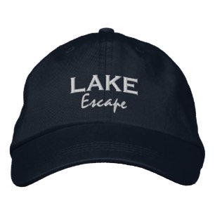 Lake escape lake life vacation vibe embroidered hat