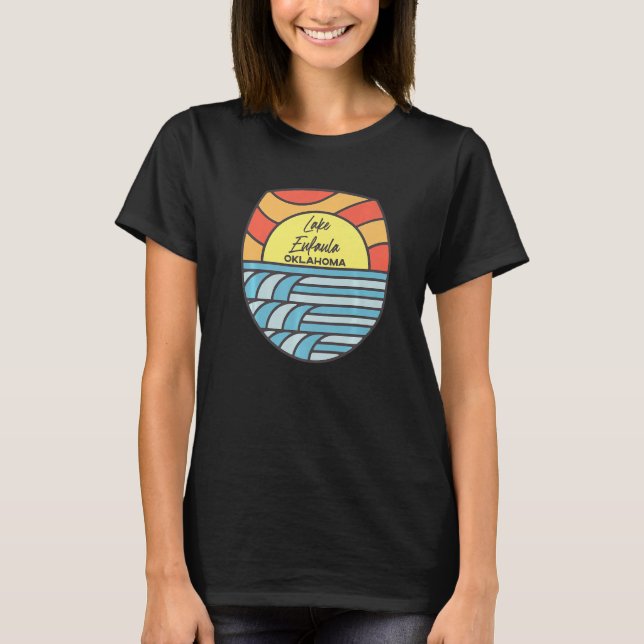Lake Eufaula Oklahoma Ok Sunset Vacation Souvenir T-Shirt (Front)